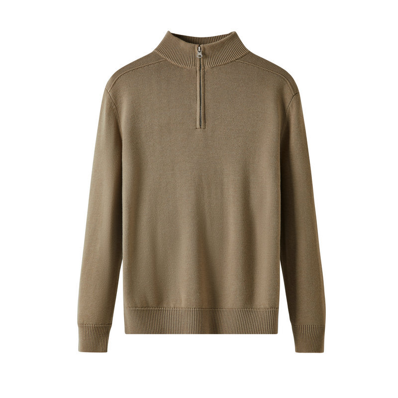 Men's Long-Sleeve Casual Polo Shirt